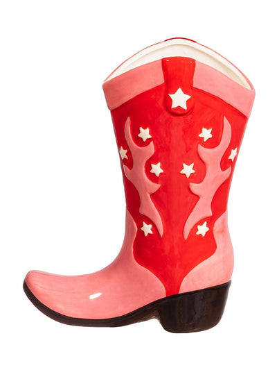 Next Sass & Belle Red Cowboy Boot Vase- Buy online at McGrocer