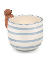 Next Sass & Belle Blue Peeking Sausage Dog Planter- Buy online at McGrocer