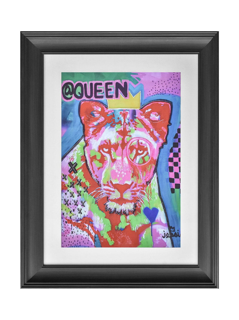 The Art Group Blue Queen wall art 60cm, imported from the UK