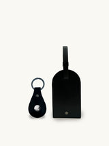 Next Apatchy Black Leather Luggage Tag and Air Tag Gift Set- Buy online at McGrocer