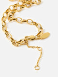 Oliver Bonas gold tone stainless steel heart necklace, UK version