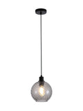 Searchlight smoke glass pendant ceiling light (British brand)