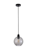 Searchlight smoke glass pendant ceiling light (British brand)