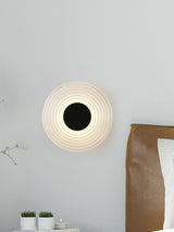 Next Searchlight Matt Black and Clear Glass Wall Light- Buy online at McGrocer