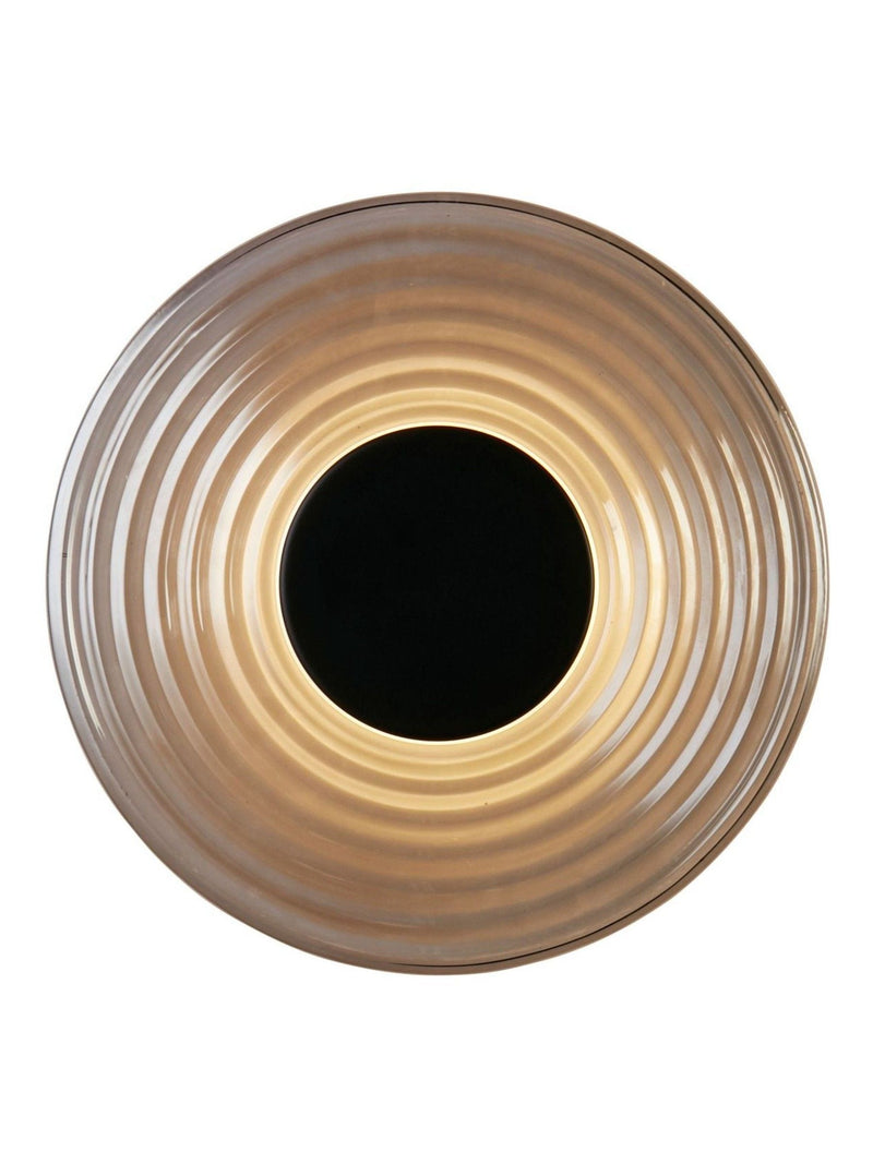 Searchlight black and smoke glass wall light 30cm (British brand)