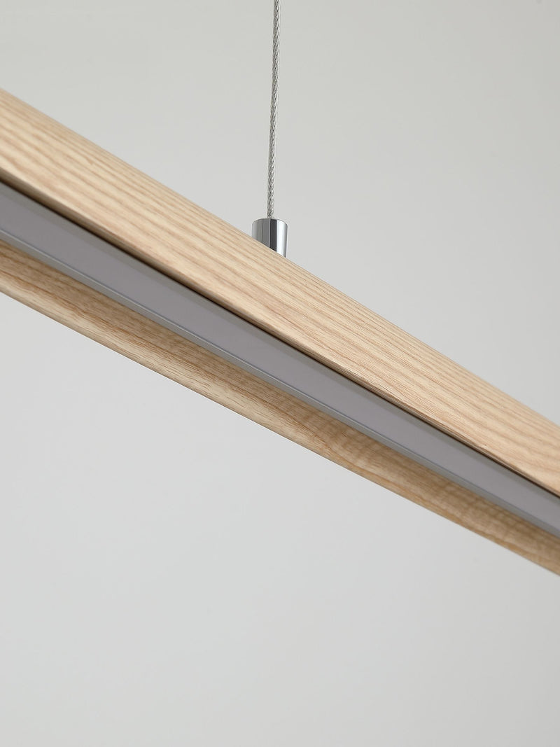 Searchlight natural LED wood pendant light 120cm (British brand)