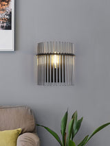 Next Searchlight Black and Smoke 1 Glass Rod Wall Light- Buy online at McGrocer