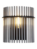 Searchlight wall light with smoked glass rods 26cm, imported from the UK