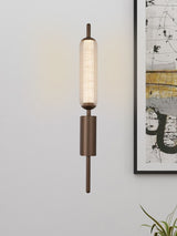 Next Searchlight Latte and Clear Glass LED Wall Light- Buy online at McGrocer