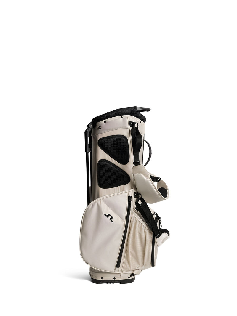 J.Lindeberg cream flare golf bag, imported from the UK