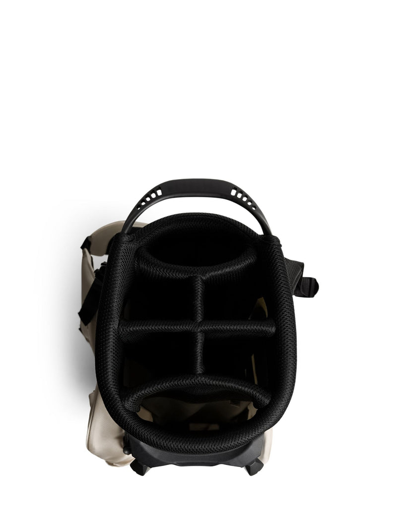 J.Lindeberg cream flare golf bag, imported from the UK