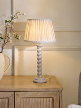 Next Light Grey Barley Twist Table Lamp- Buy online at McGrocer