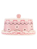 Cath Kidston pink Spitalfields Silk butter dish, UK version