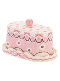 Cath Kidston pink Spitalfields Silk butter dish, UK version