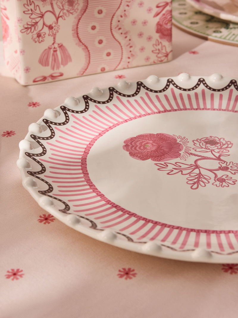 Cath Kidston Pink Spitalfields Silk platter (British brand)