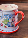 Cath Kidston blue London town mug and coaster set - British product