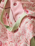 Cath Kidston pink Spitalfields silk apron one size - British product