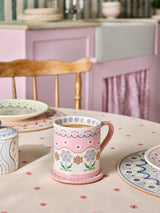 Next Cath Kidston Pink Spitalfields Silk Mug & Coaster Set- Buy online at McGrocer