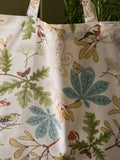 Sophie Allport cream Orchard Birds folding shopping bag, imported from the UK
