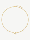D.LOUISE gold knot chain necklace, imported from the UK