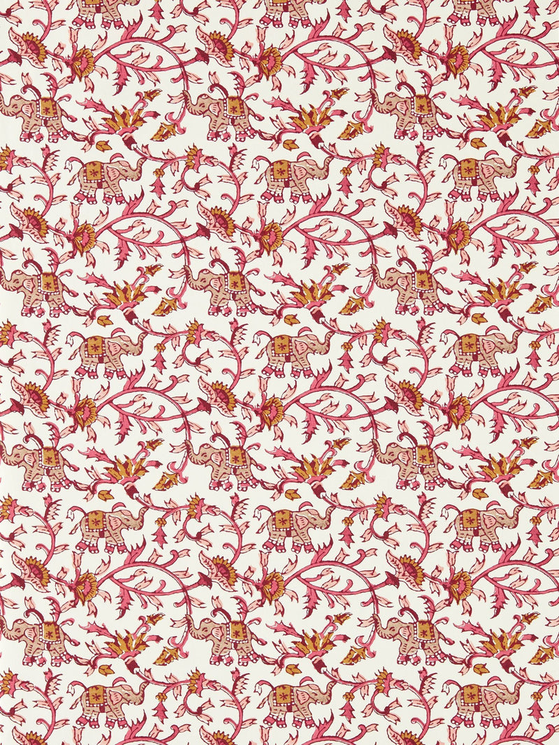 Clarke and Clarke wallpaper Raspberry Hathi Indira 10M, UK version