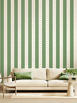Next Hoopla Walls Forest Decorative Stripe Linen Wallpaper 10M- Buy online at McGrocer