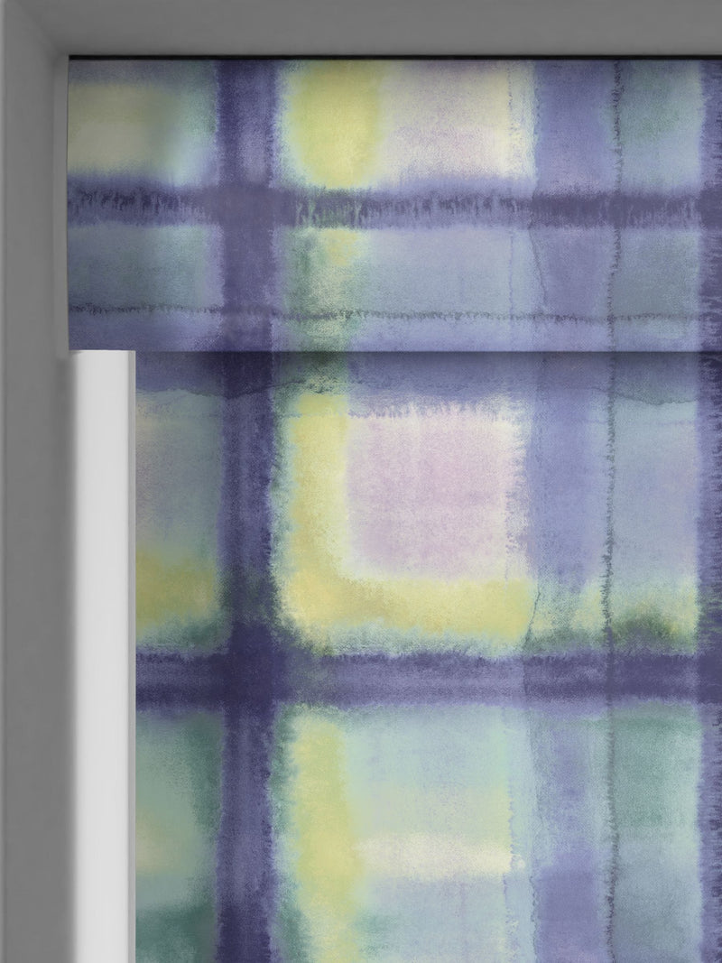 Bluebellgray Heather Tartan roller blind 610x610mm, imported from the UK