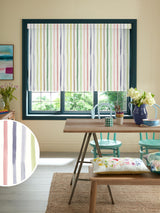 Next Bluebellgray Tetbury Watercolour Stripe Green Roller Blind 510x480mm- Buy online at McGrocer