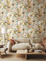 Next Ohpopsi Linen Stone Floral Riot Forest Wallpaper 10m x 50cm- Buy online at McGrocer