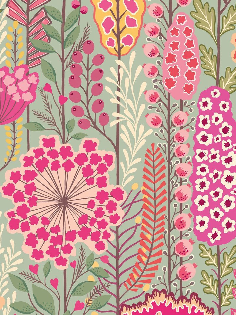 Ohpopsi Pistachio Mix Seedheads wallpaper 10m, UK version