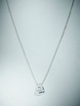 Next Sterling Silver Plated Heart Charm Necklace- Buy online at McGrocer