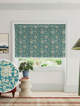 Next Land & Shore Rowallane Made to Measure Roman Blind Teal 972x597mm- Buy online at McGrocer