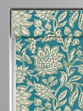 Land & Shore teal Rowallane roman blinds, UK version