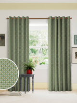 Next Land & Shore Green Dawn Made to Measure Cotton Curtains- Buy online at McGrocer