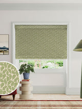 Next Land & Shore Green Oak Leaf Roman Blind- Buy online at McGrocer