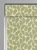 Land & Shore green oak leaf roman blind, UK version