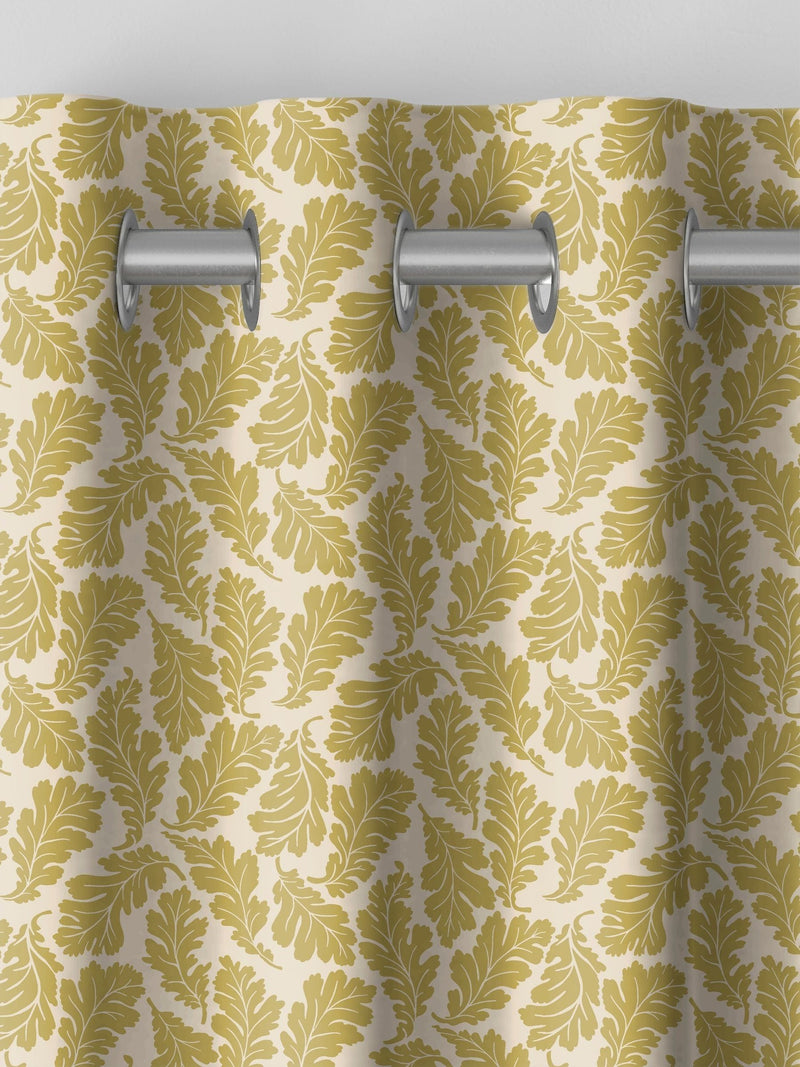 Land & Shore oak leaf made to measure curtain yellow (British brand)