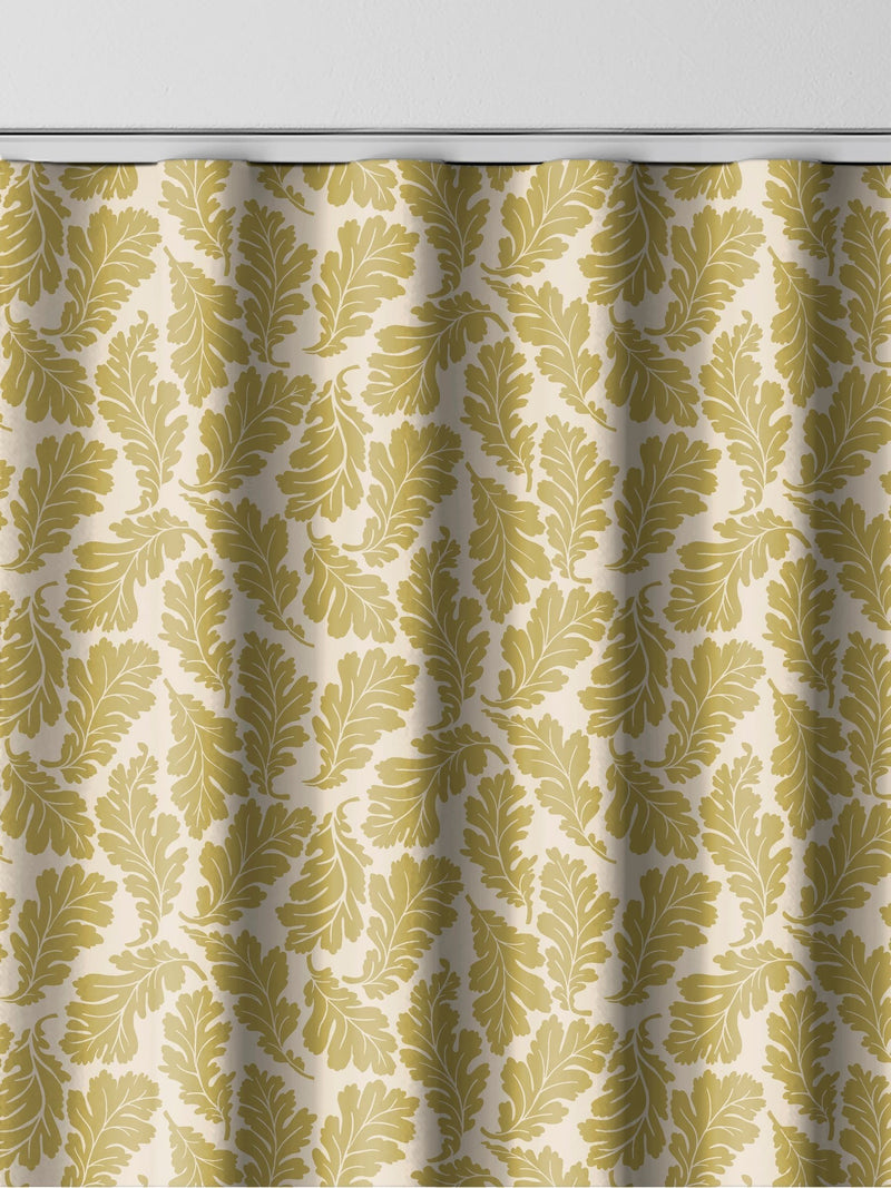 Land & Shore oak leaf made to measure curtain yellow (British brand)