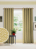Land & Shore oak leaf made to measure curtain yellow (British brand)