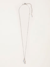 Next FatFace Silver Tone Double Flower Necklace 23cm- Buy online at McGrocer
