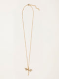 FatFace gold tone dragonfly necklace (British brand)