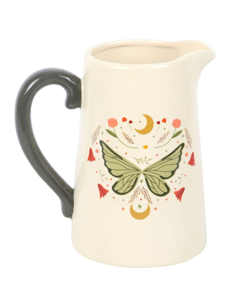Something Different cream fairy wing ceramic flower jug (British brand)
