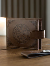 Next Something Different Brown Viking Compass Faux Leather Wallet- Buy online at McGrocer