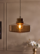 Next Rimini Easy Fit Ceiling Light Shade, Chocolate Brown, 19cm H x 30cm Dia- Buy online at McGrocer
