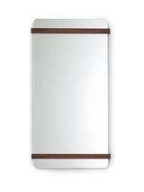 Next La Redoute Intérieurs Walnut Nemma Rectangular Mirror 120 x 64cm- Buy online at McGrocer
