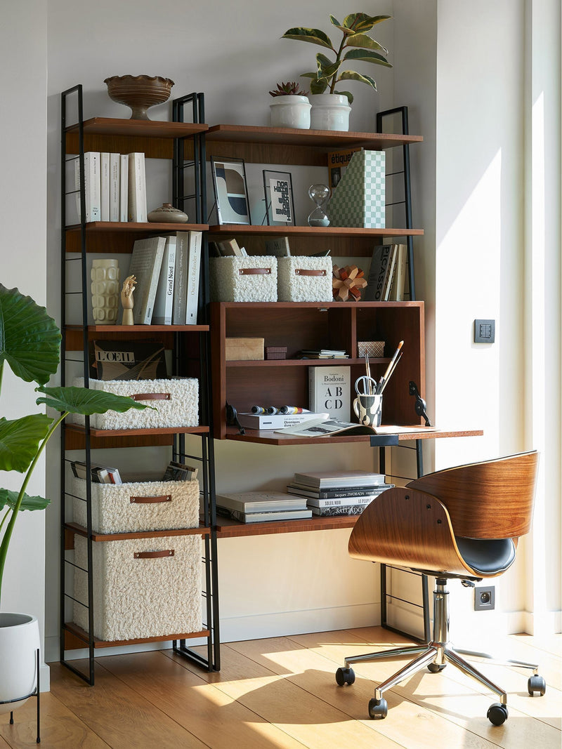 La Redoute walnut vintage shelving unit, UK version