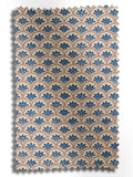 Land & Shore Blue Red Dawn made-to-measure roller blind - British product