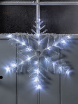 Next Lights4fun Clear Snowflake Outdoor Christmas Light 40cm- Buy online at McGrocer