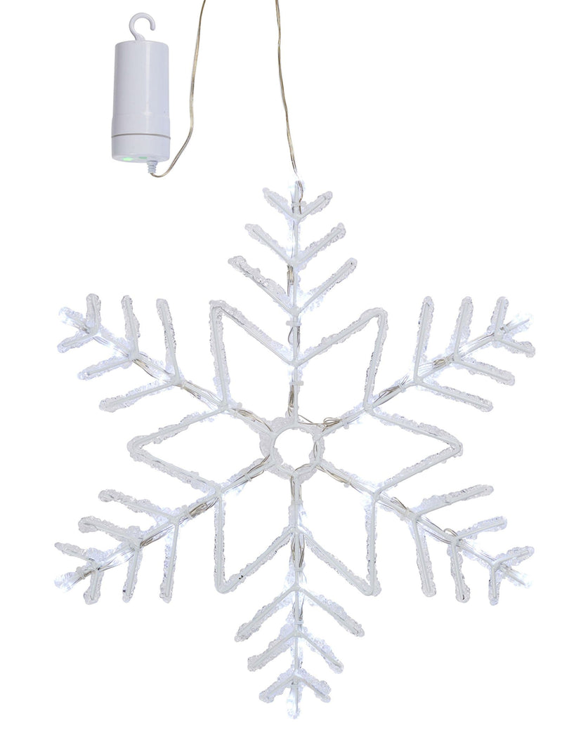 Lights4fun snowflake outdoor Christmas light 40cm (British brand)