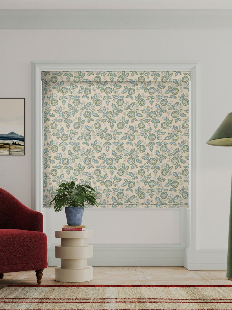 Land & Shore Green River roller blind (British brand)